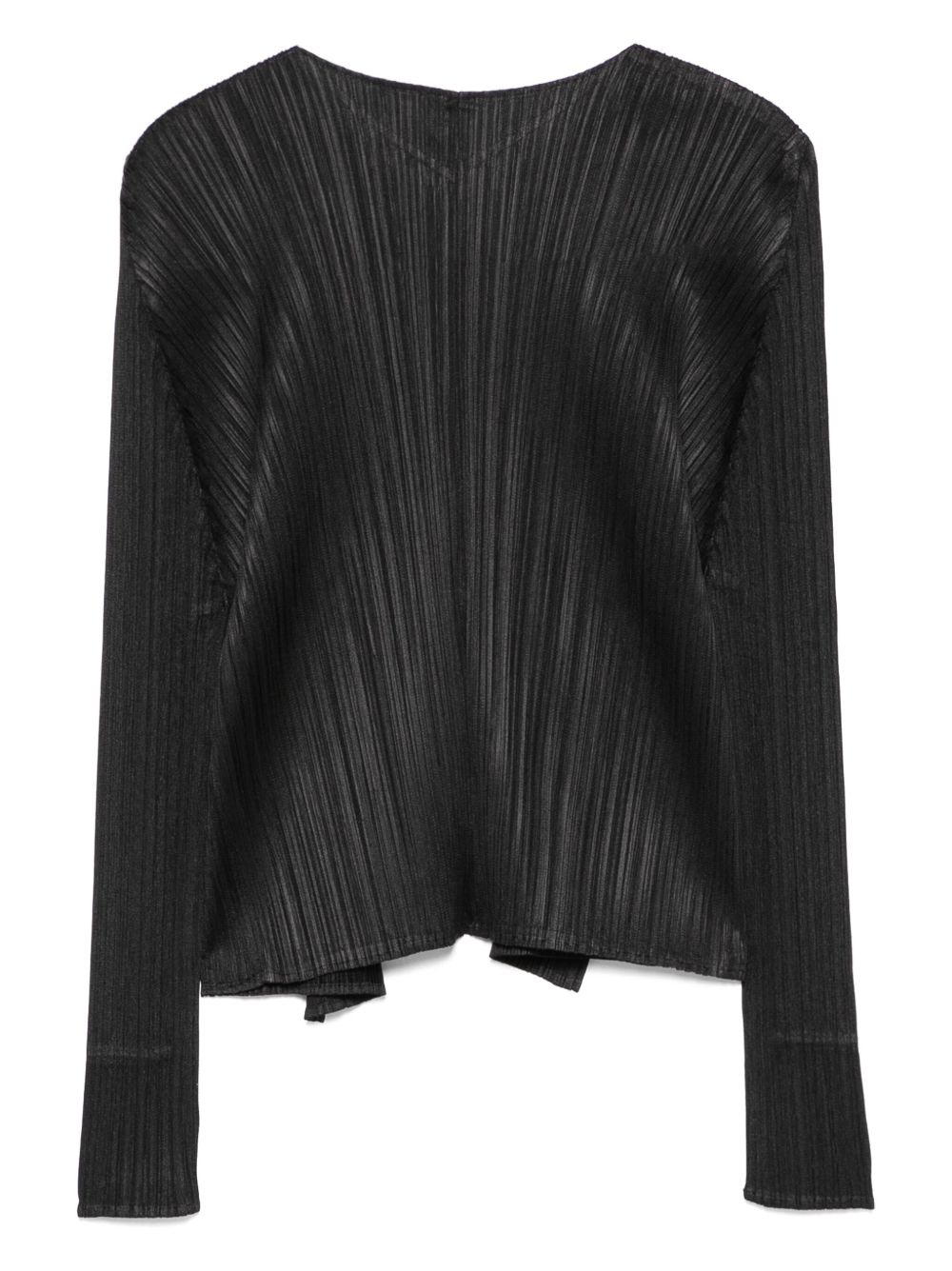 Pleats Please Issey Miyake Jack met plissé-effect - Zwart