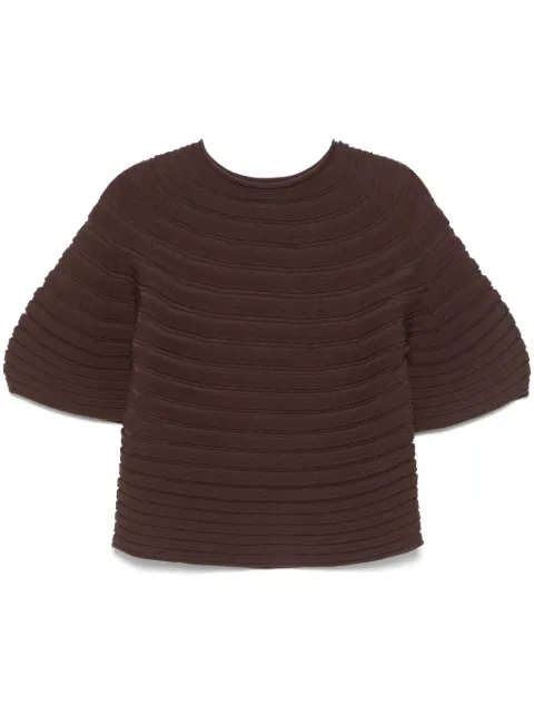 Pleats Please Issey Miyake mushroom-knit top