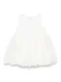 Abel & Lula floral-appliqué dress - White