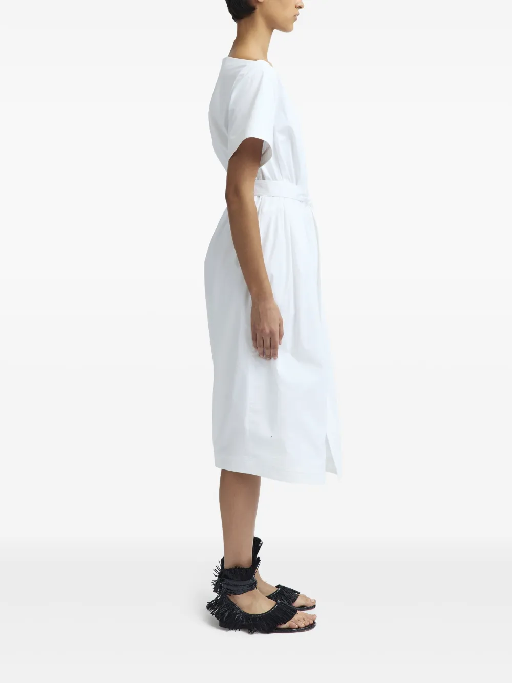 16arlington Achi Midi Dress In 白色