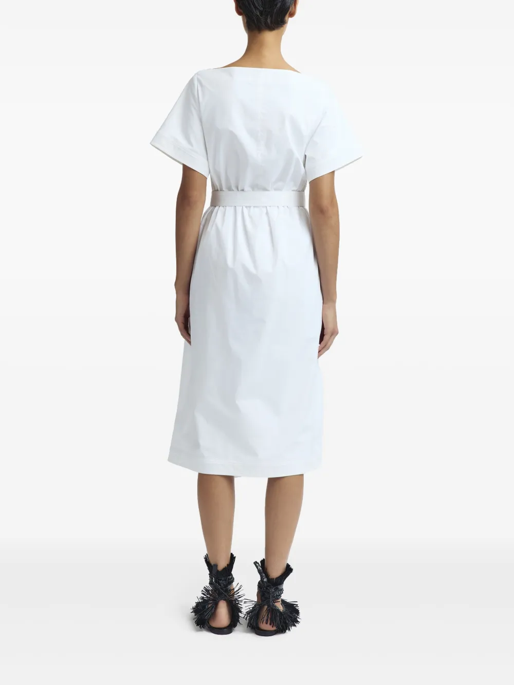 16arlington Achi Midi Dress In 白色