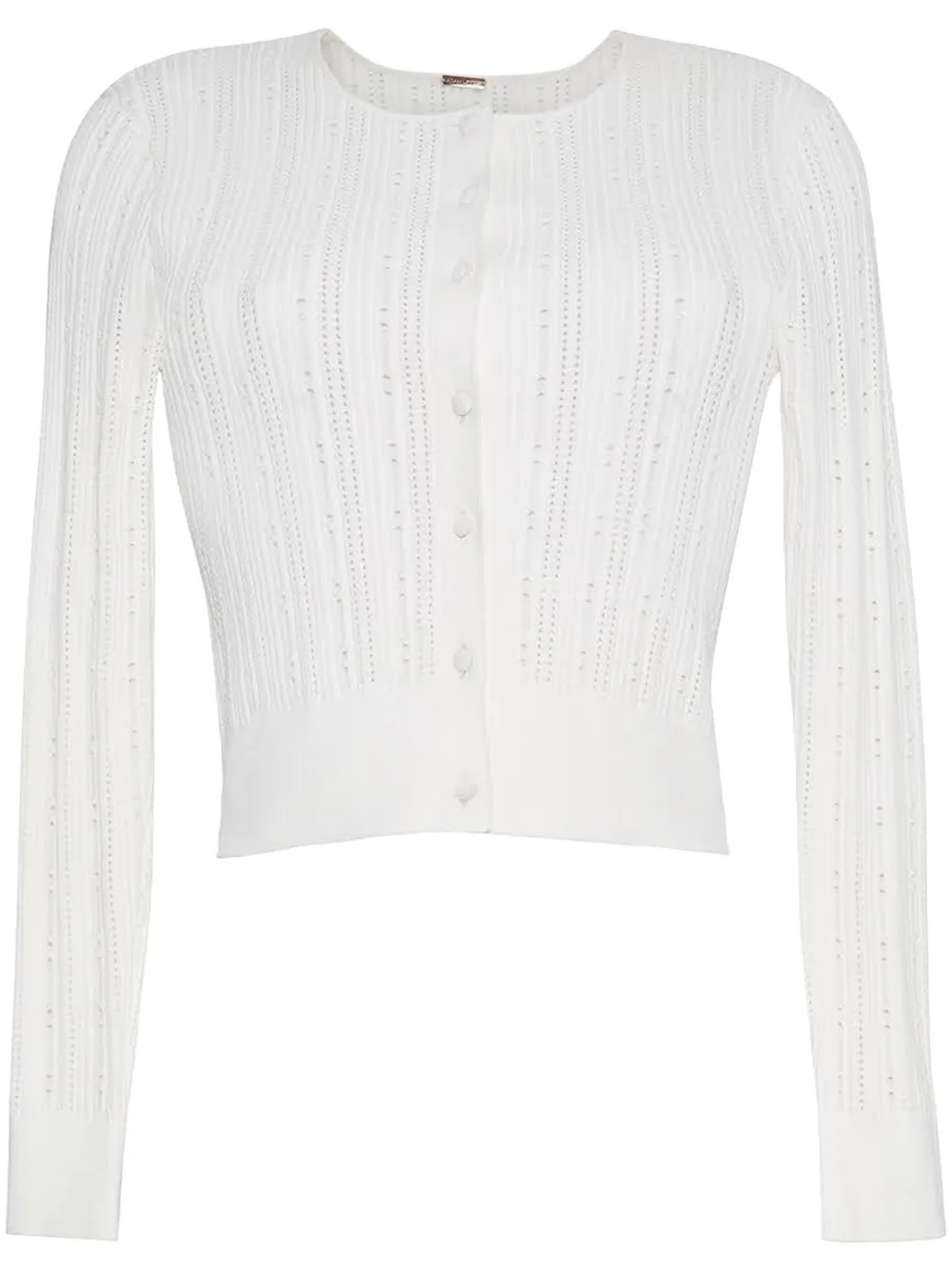 Adam Lippes Faye pointelle-knit cardigan | White | Image 1