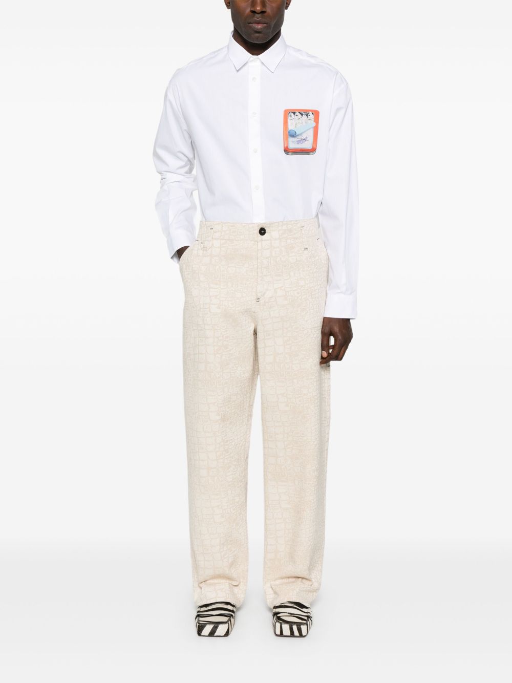 Jacquemus The Fernando de-Nîmes broek - Beige