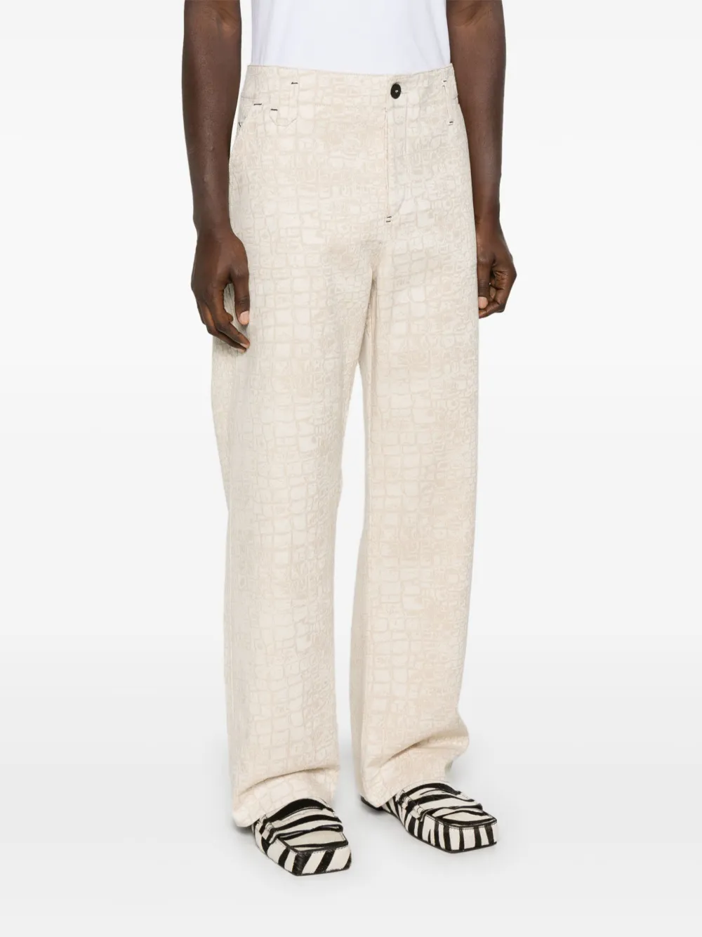 Jacquemus The Fernando de-Nîmes broek Beige