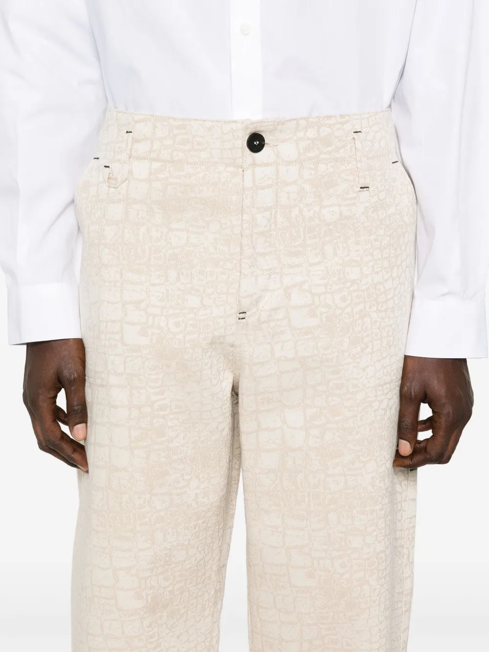 Jacquemus The Fernando de-Nîmes broek Beige