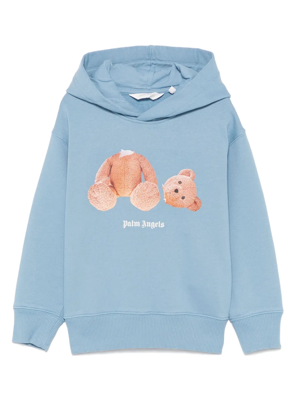 Palm Angels Kids Bear hoodie Blauw