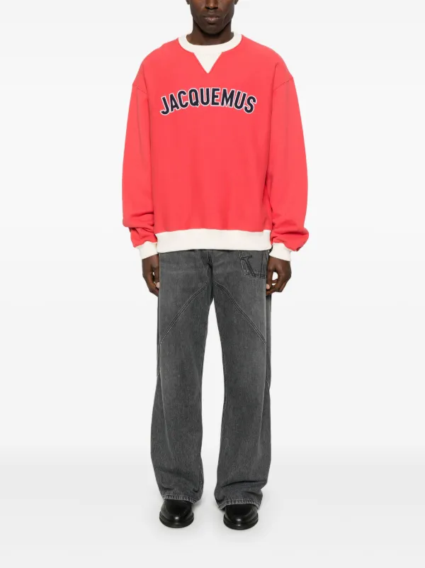 Tシャツ・カットソー JACQUEMUS Le Sweat Baseball Man to Man Multi Red 255JS298246 Jacquemus Le Sweatshirt Baseball Sweatshirt | Red | FARFETCH JO