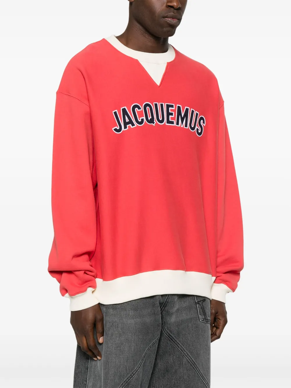 Jacquemus Le Sweatshirt Baseball sweater Rood