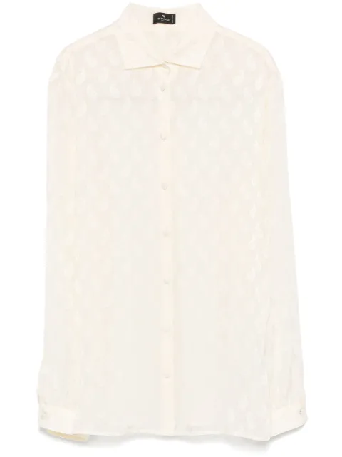 ETRO paisley-jacquard shirt