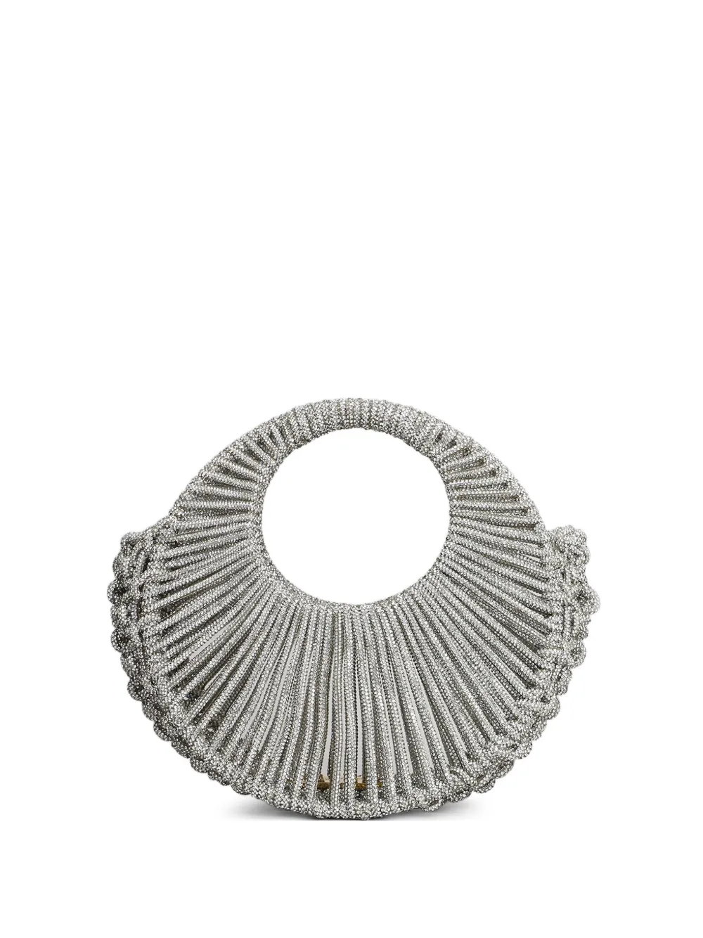 Hibourama pleated circular handbag | Silver | Image 1