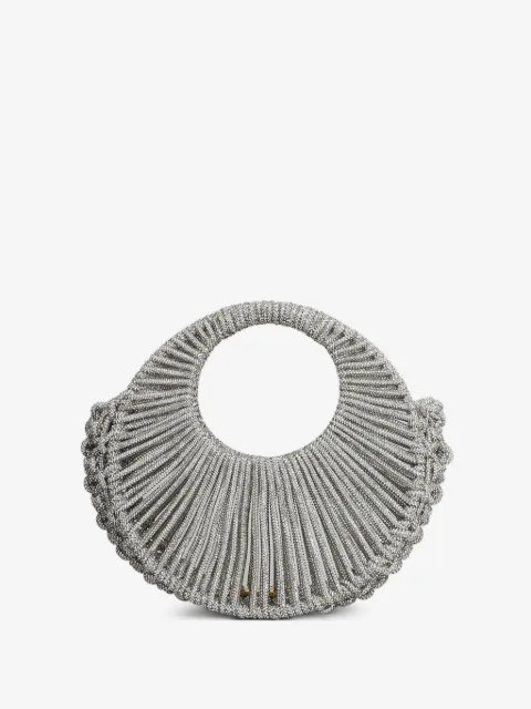 Hibourama pleated circular handbag
