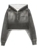 Golden Goose spray-effect cropped sweatshirt - Grey