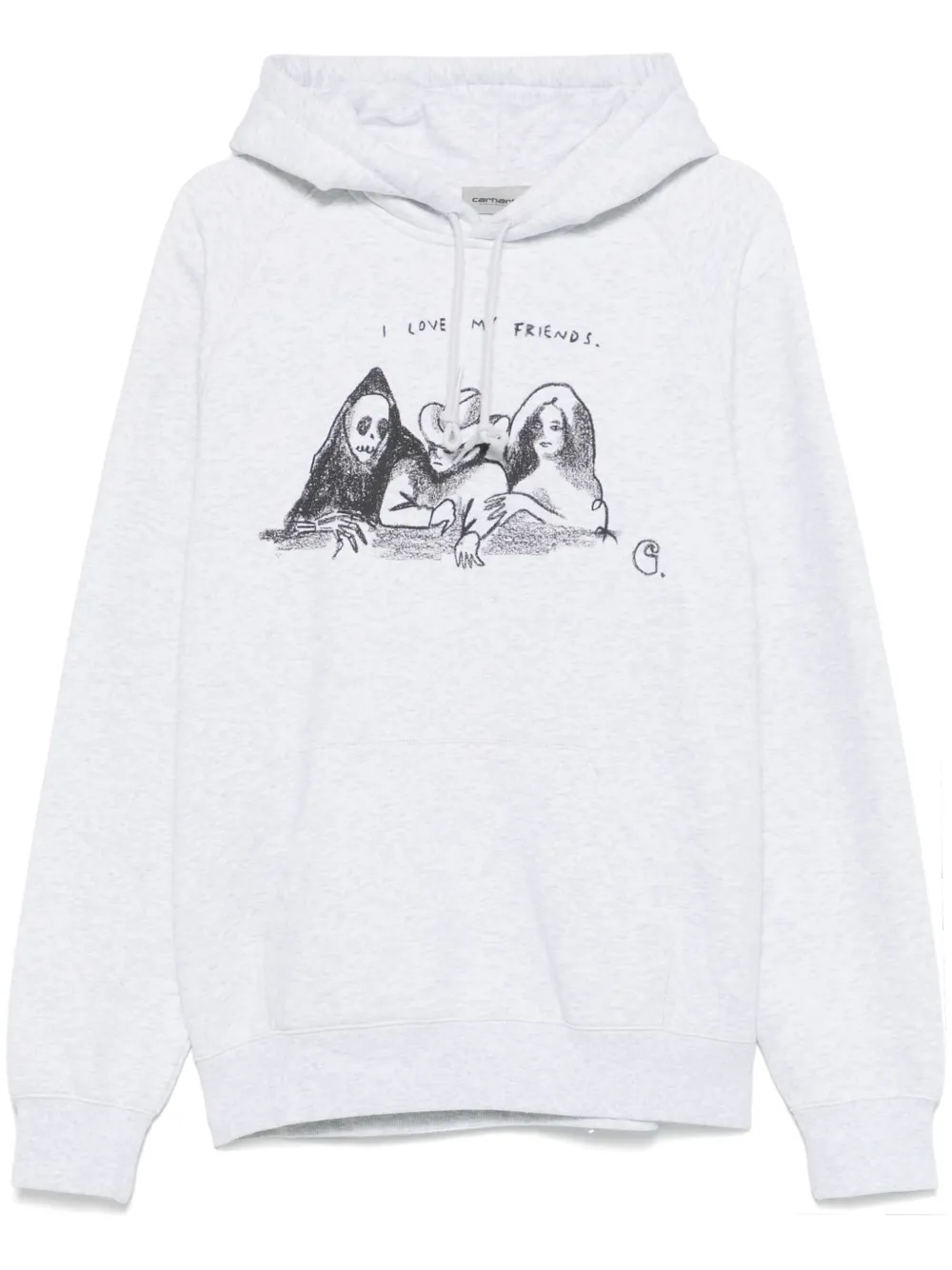 Carhartt WIP Pepe Friends hoodie Grijs