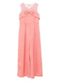 Abel & Lula bow-detail jumpsuit - Pink
