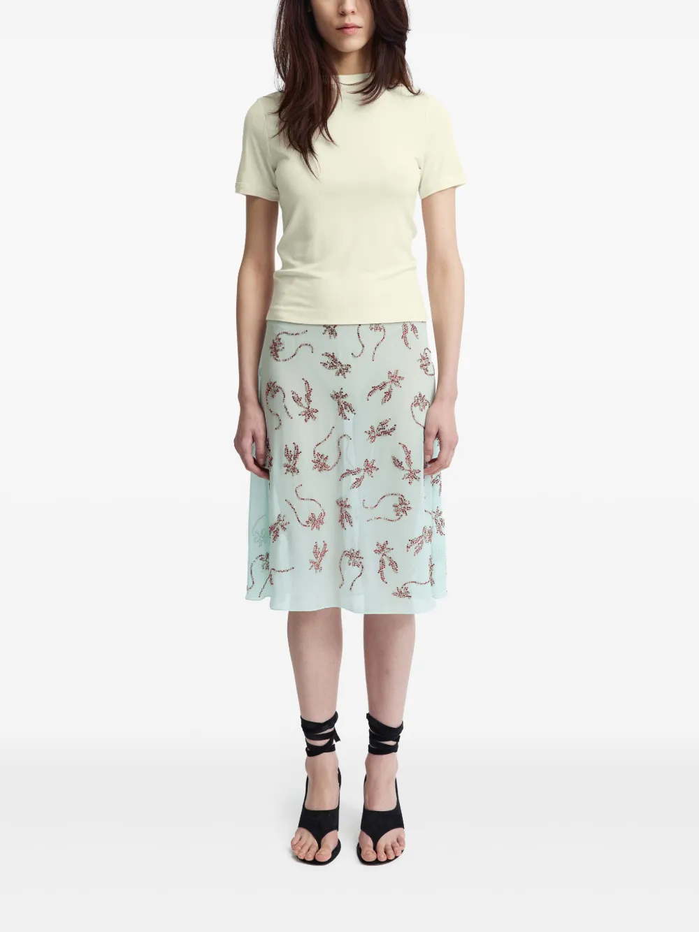 16Arlington Dafne midi-rok - Blauw