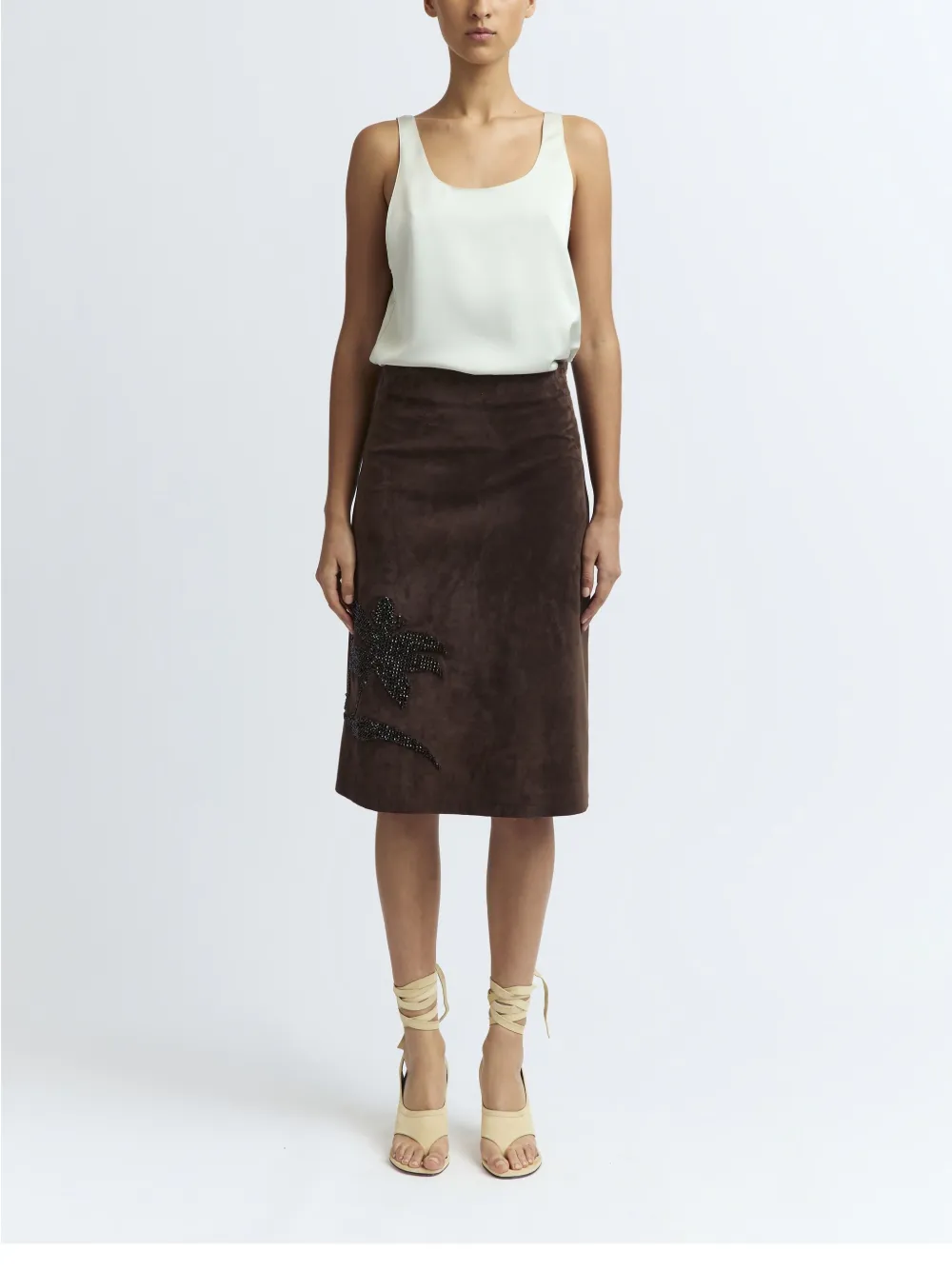 16Arlington Dafne midi-rok - Bruin