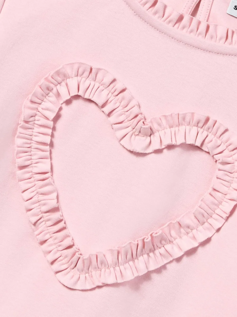 Self-Portrait Kids Top met ruches Roze