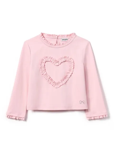 Self-Portrait Kids ruffle heart top