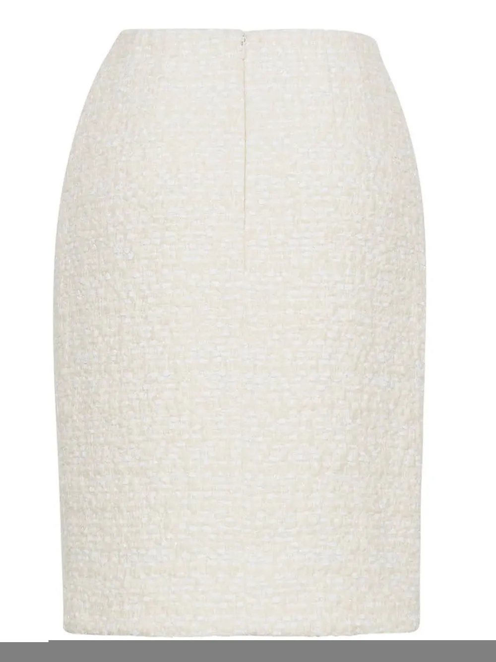 Adam Lippes Tweed kokerrok Wit