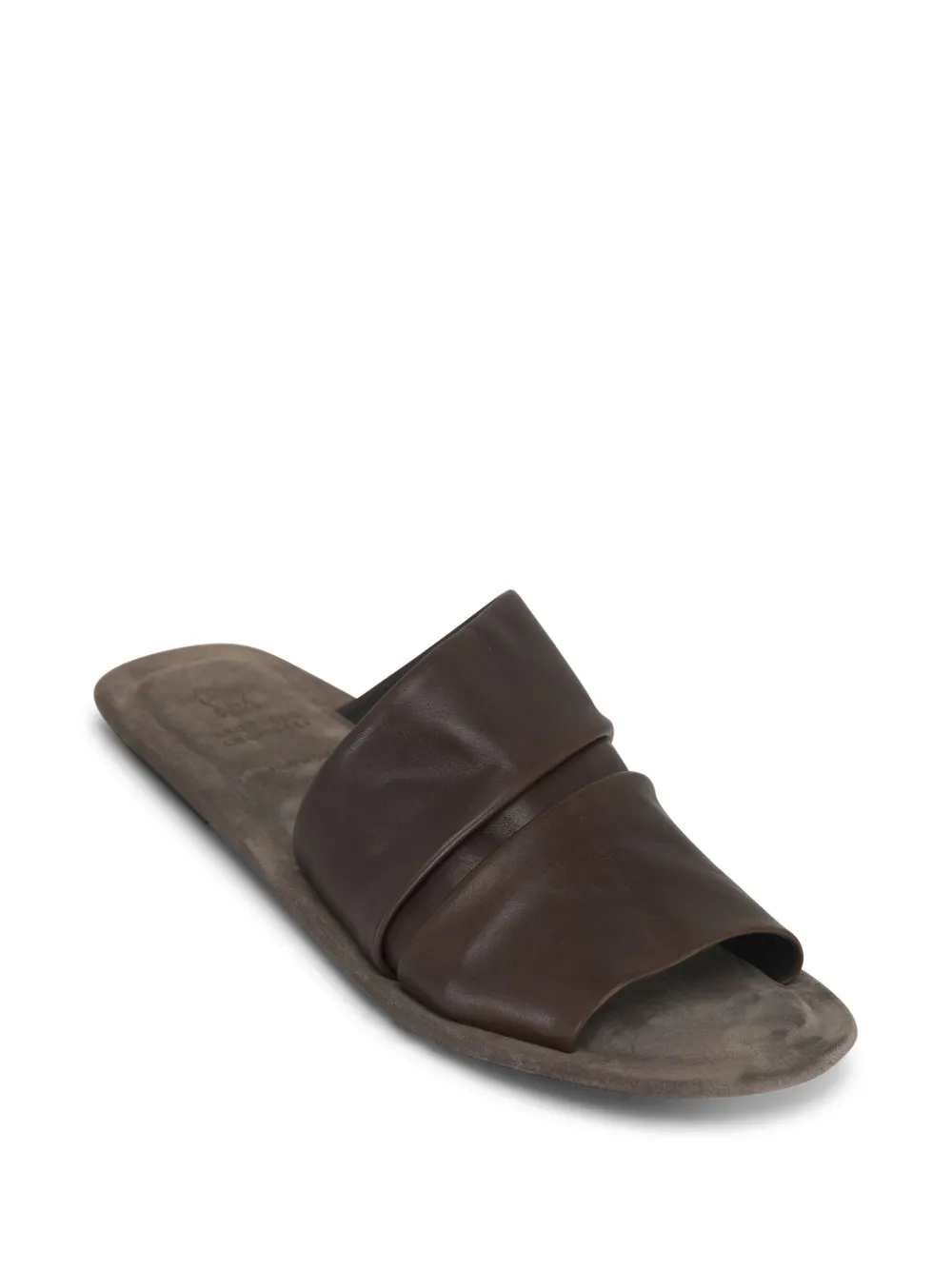 Brunello Cucinelli leather sandals Brown