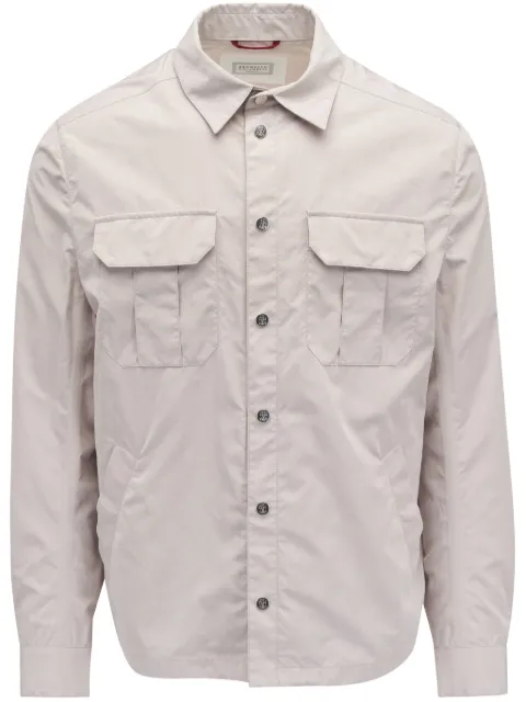 Brunello Cucinelli flap-pocket shirt jacket
