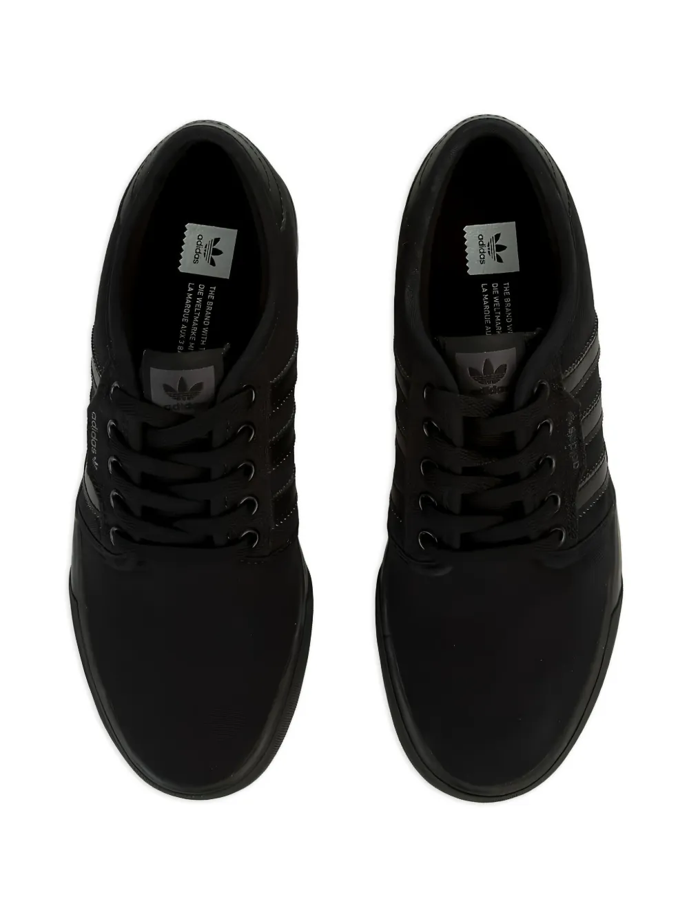 adidas Kids Seeley "Triple Black" sneakers