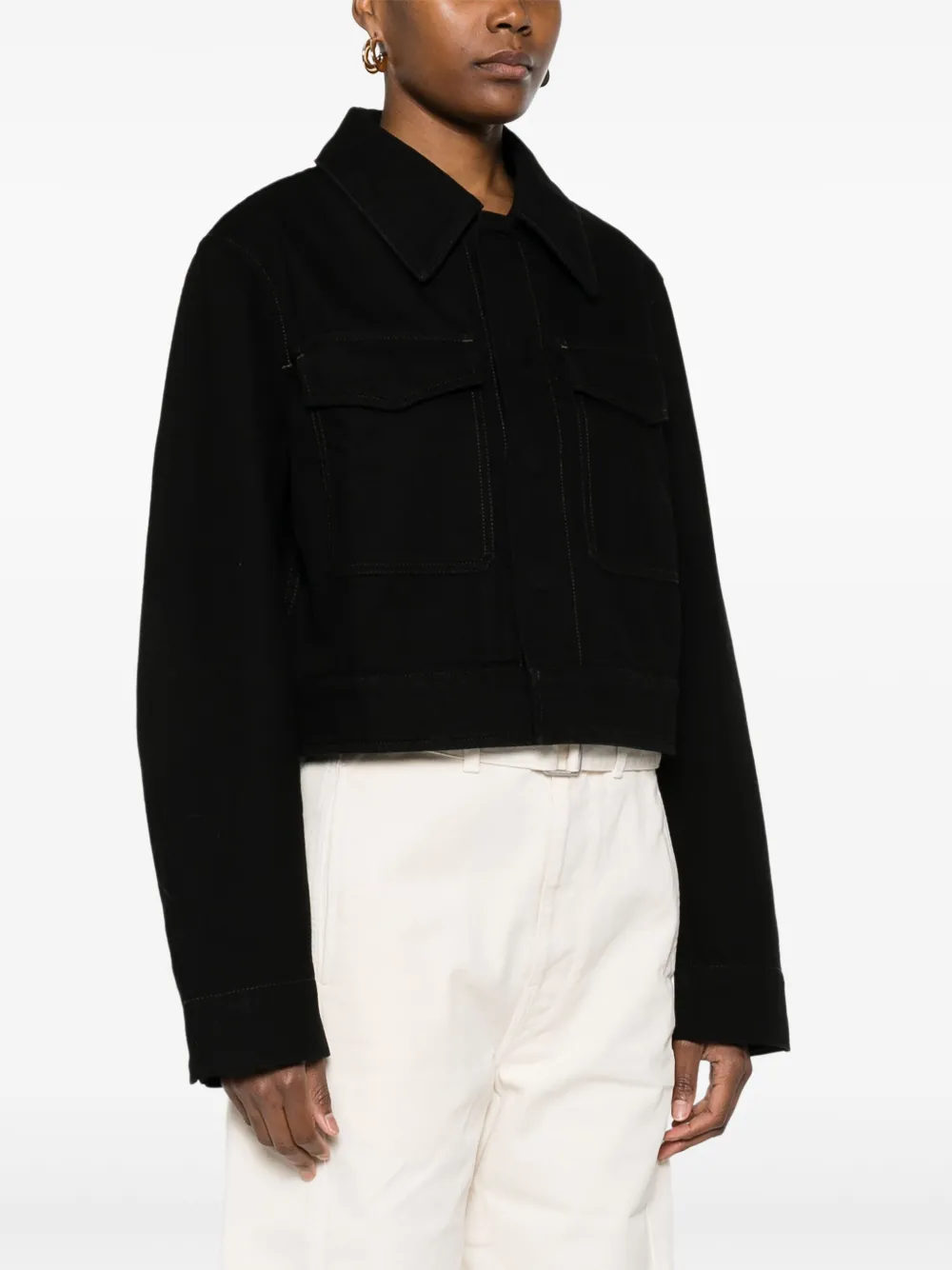 LEMAIRE Cropped jack Zwart
