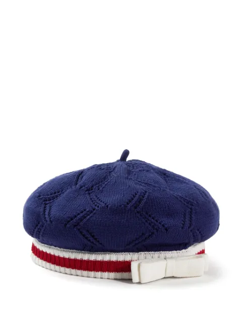 Self-Portrait Kids textured-knit beret