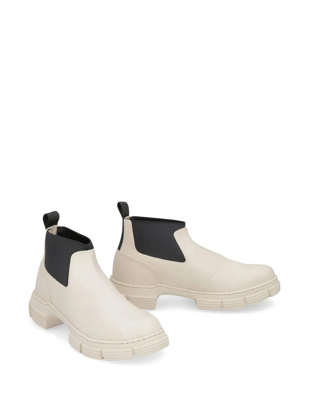 GANNI Crop City boots White