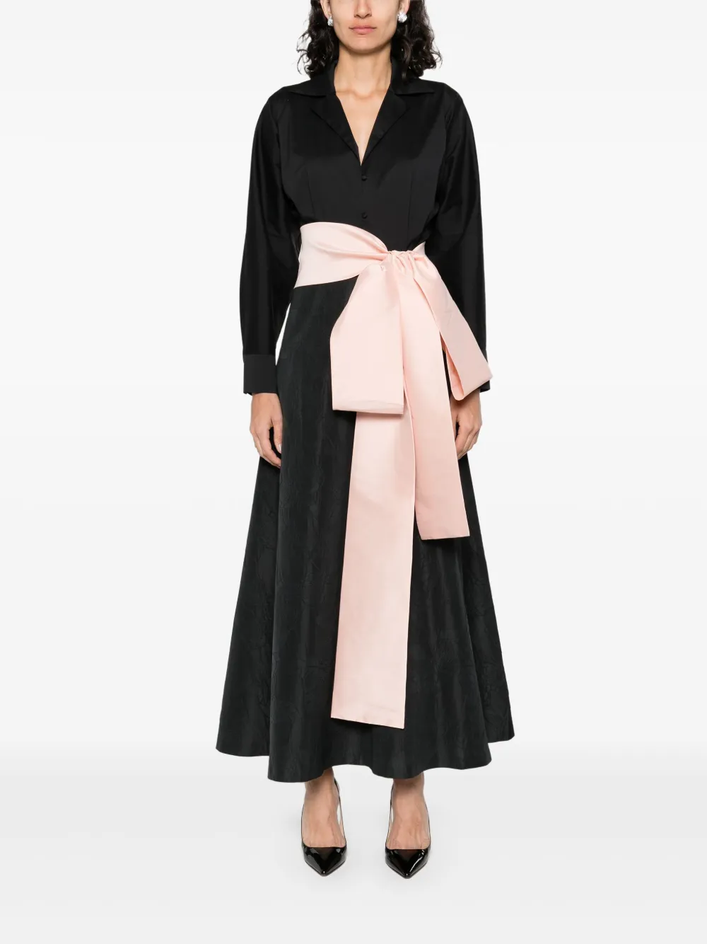 Bernadette Clarence midi dress - Zwart