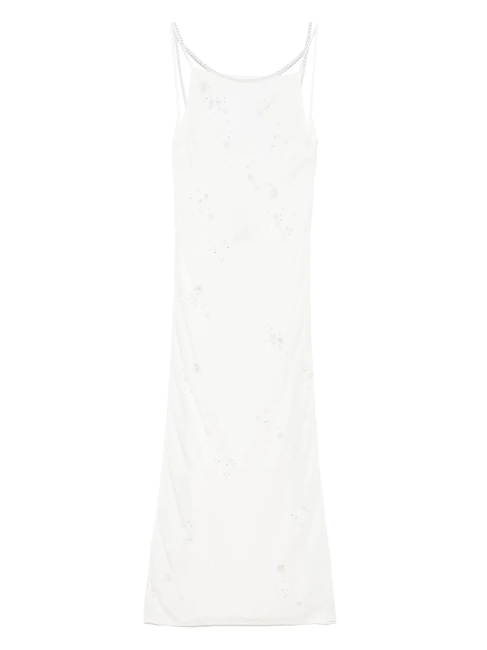 Bernadette パール マキシドレス - F77 - IVORY WITH PEARL EMBROIDERY & NECKLACE Bernadette パール マキシドレス - F77 - IVORY WITH PEARL EMBROIDERY & NECKLACE