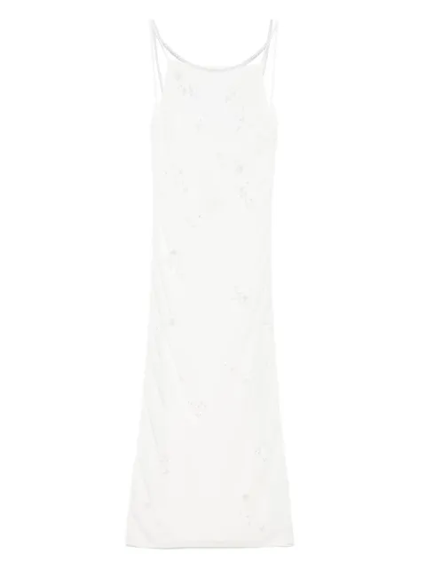 Bernadette pearl-embroidered maxi dress