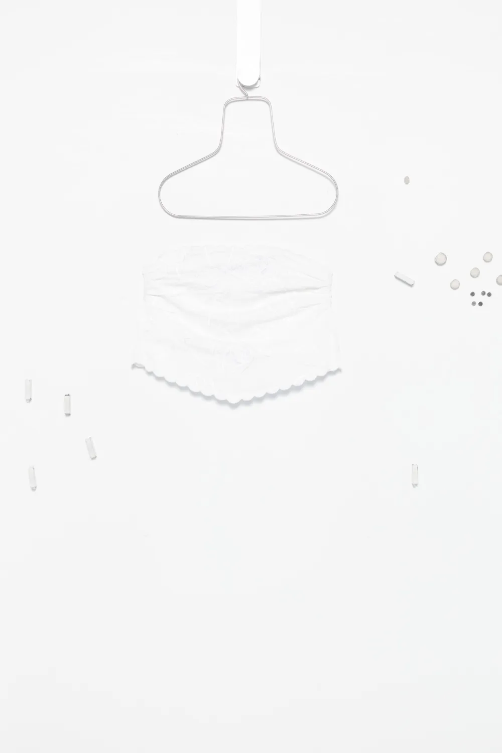 Bernadette Fazzoletto da taschino Beurre - Bianco