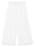 Bernadette Petit Beurre-embroidered trousers - White