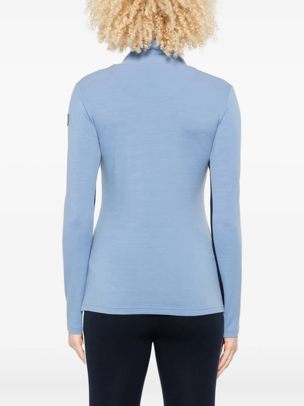 We Norwegians Voss Chevron Zip-up Top In Blue