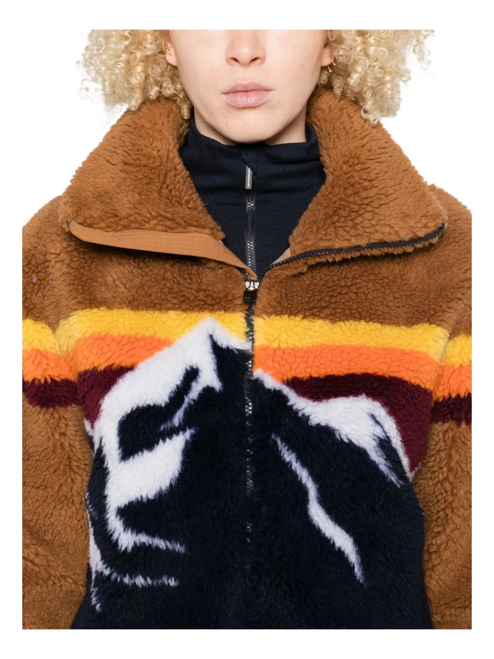 We Norwegians Fleecejacke Mit Reissverschluss In Brown