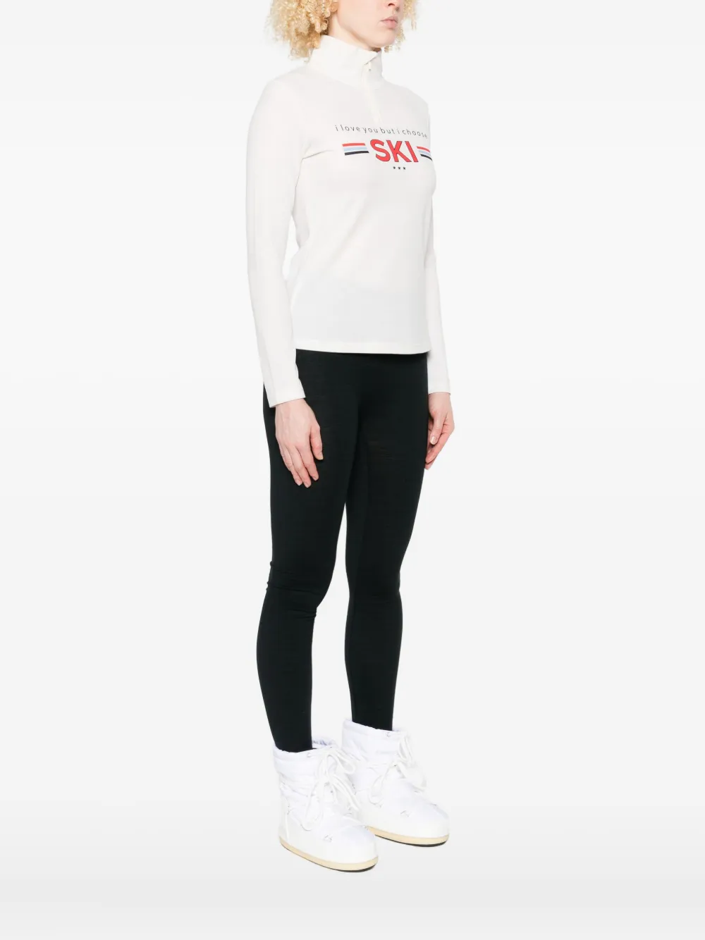 We Norwegians Bibi Zip-up Top In White