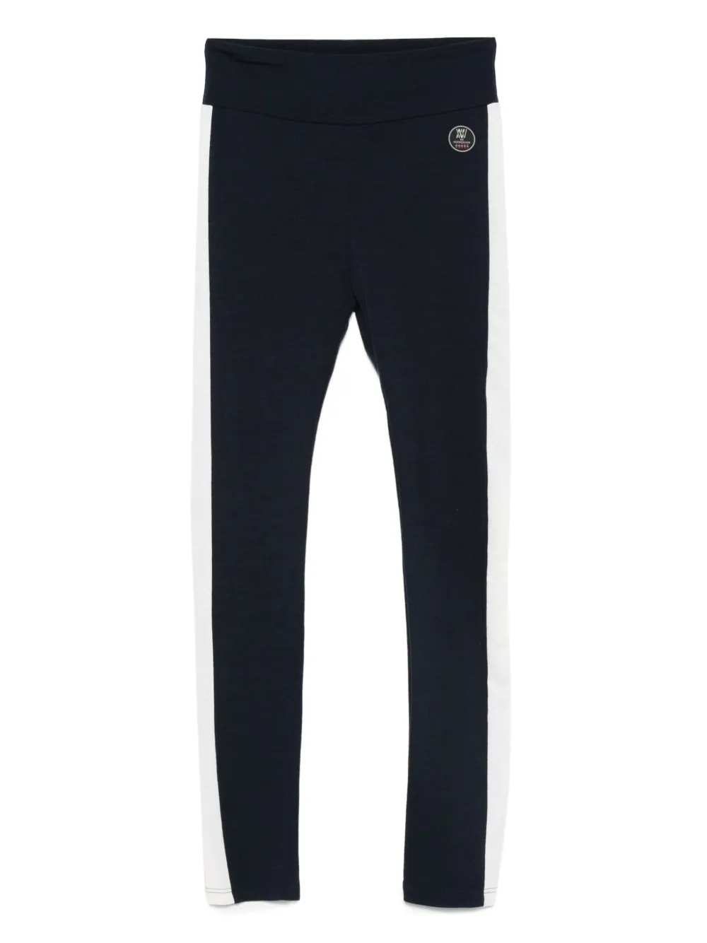 We Norwegians Leggings Mit Logo-patch In Blue