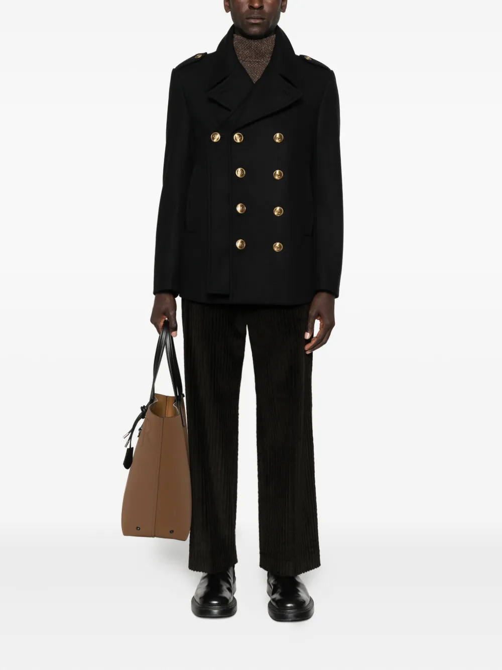 Dolce & Gabbana button-detail peacoat | Peacoats | Image 2