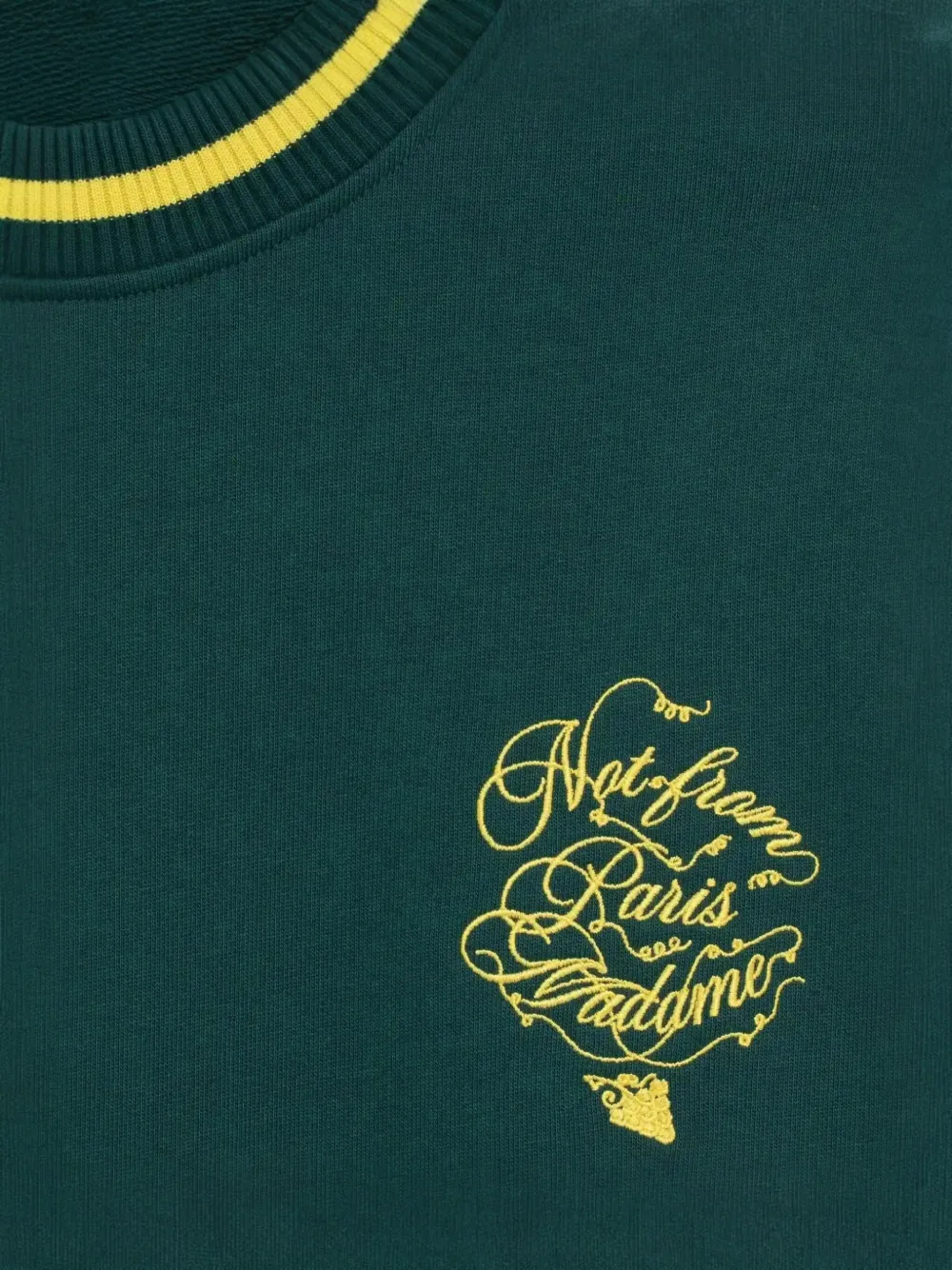 Drôle De Monsieur Slogan Vignes sweater Groen