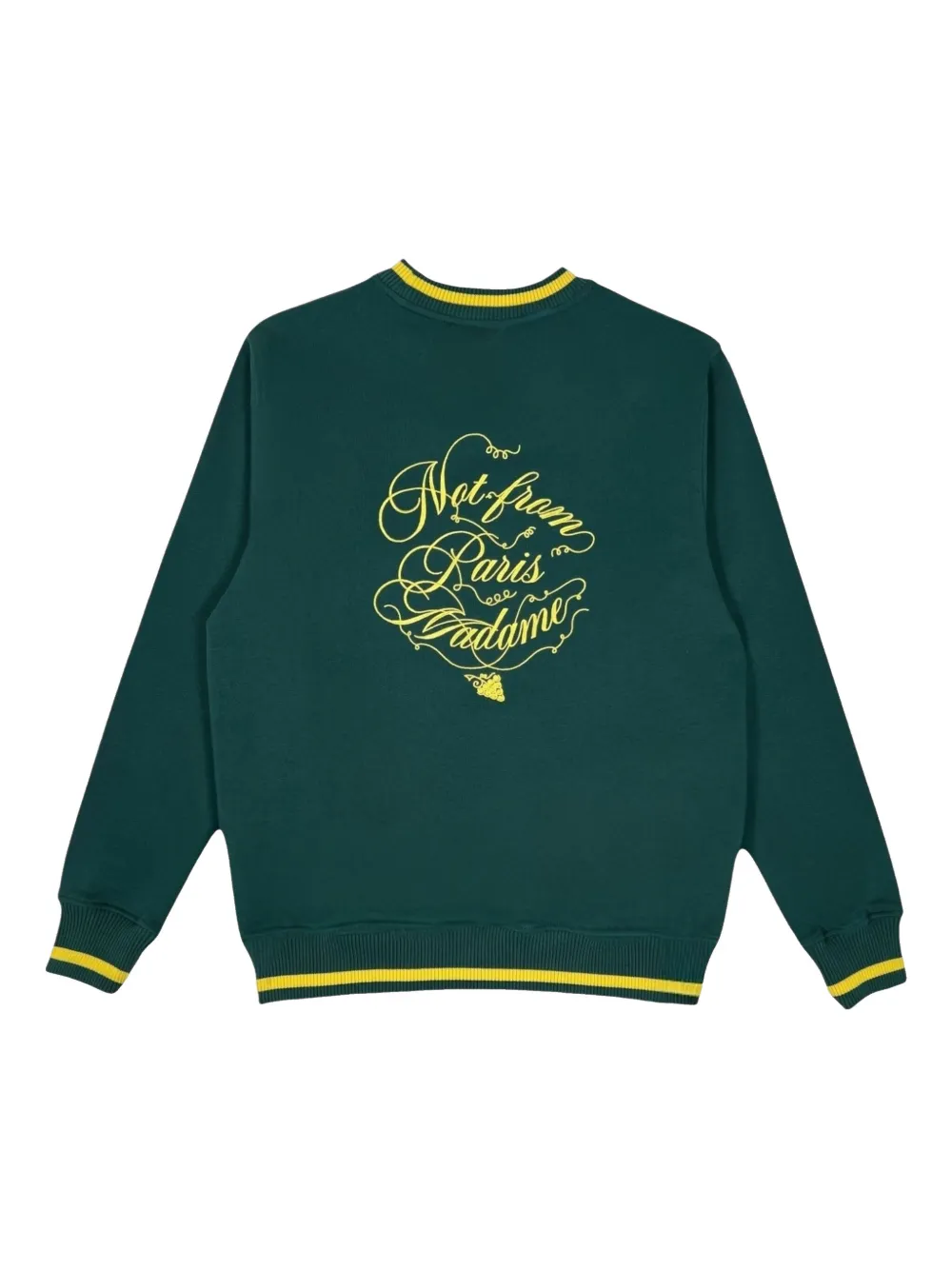 Drôle De Monsieur Slogan Vignes sweatshirt - Groen