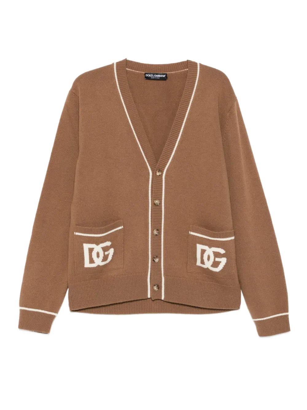Dolce & Gabbana virgin wool cardigan | Brown | Image 1