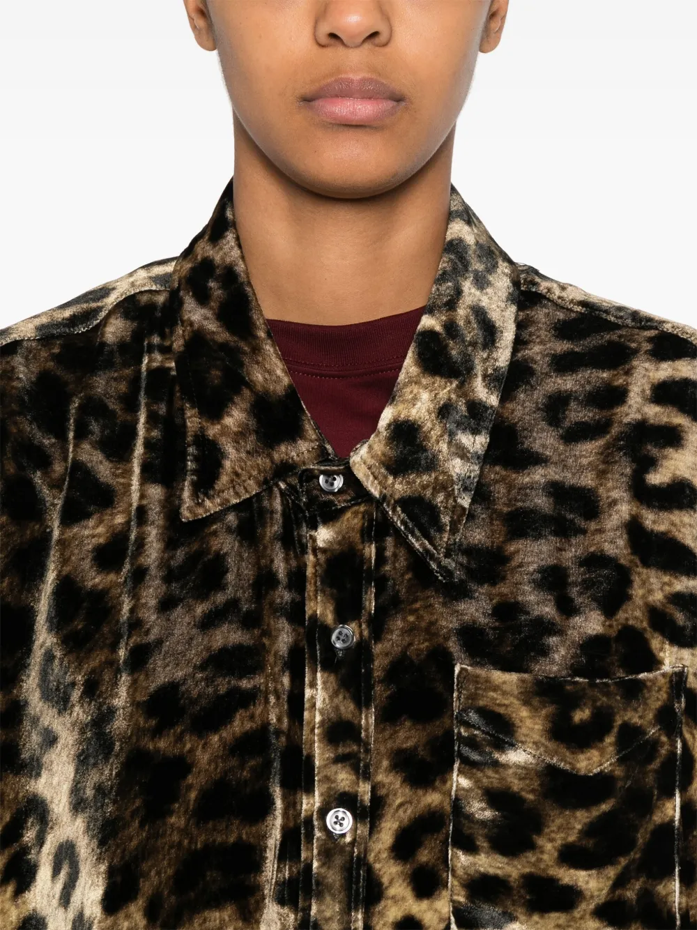 R13 Shirt met lage hals Zwart