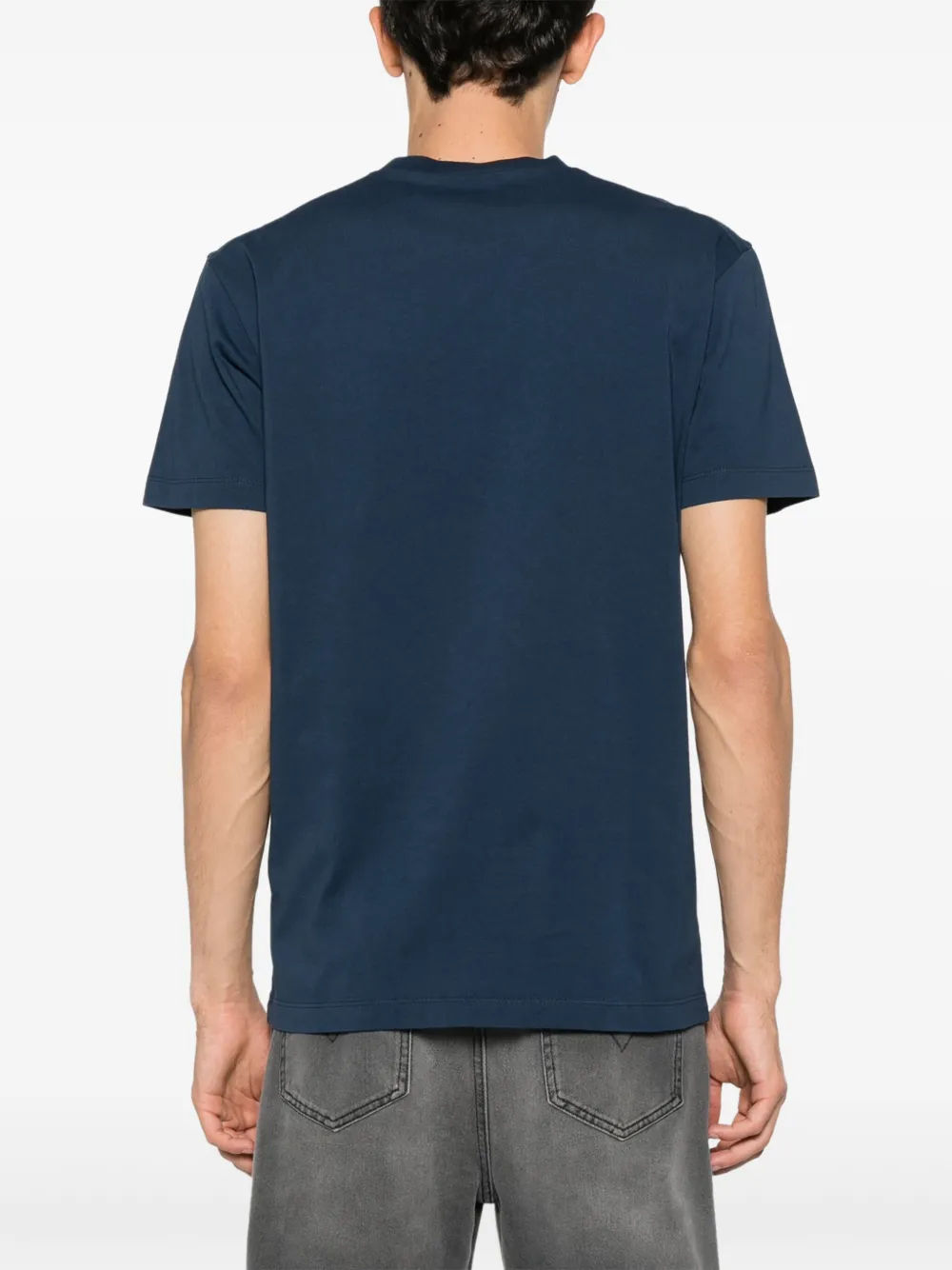 DSQUARED2 T-shirt met logoplakkaat Blauw