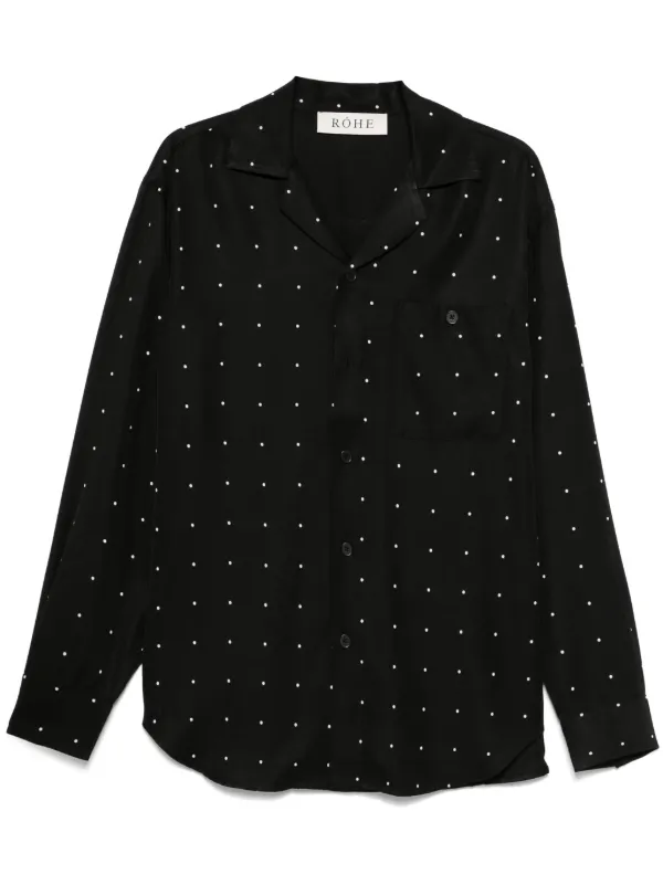 RRL　ポルカドットシャツ　XS　新品タグ付き　ブラック RRL ポルカドットシャツ XS 新品タグ付き ブラック