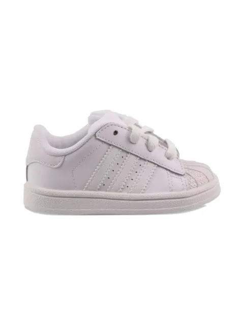adidas Kids Superstar II "Triple White" sneakers