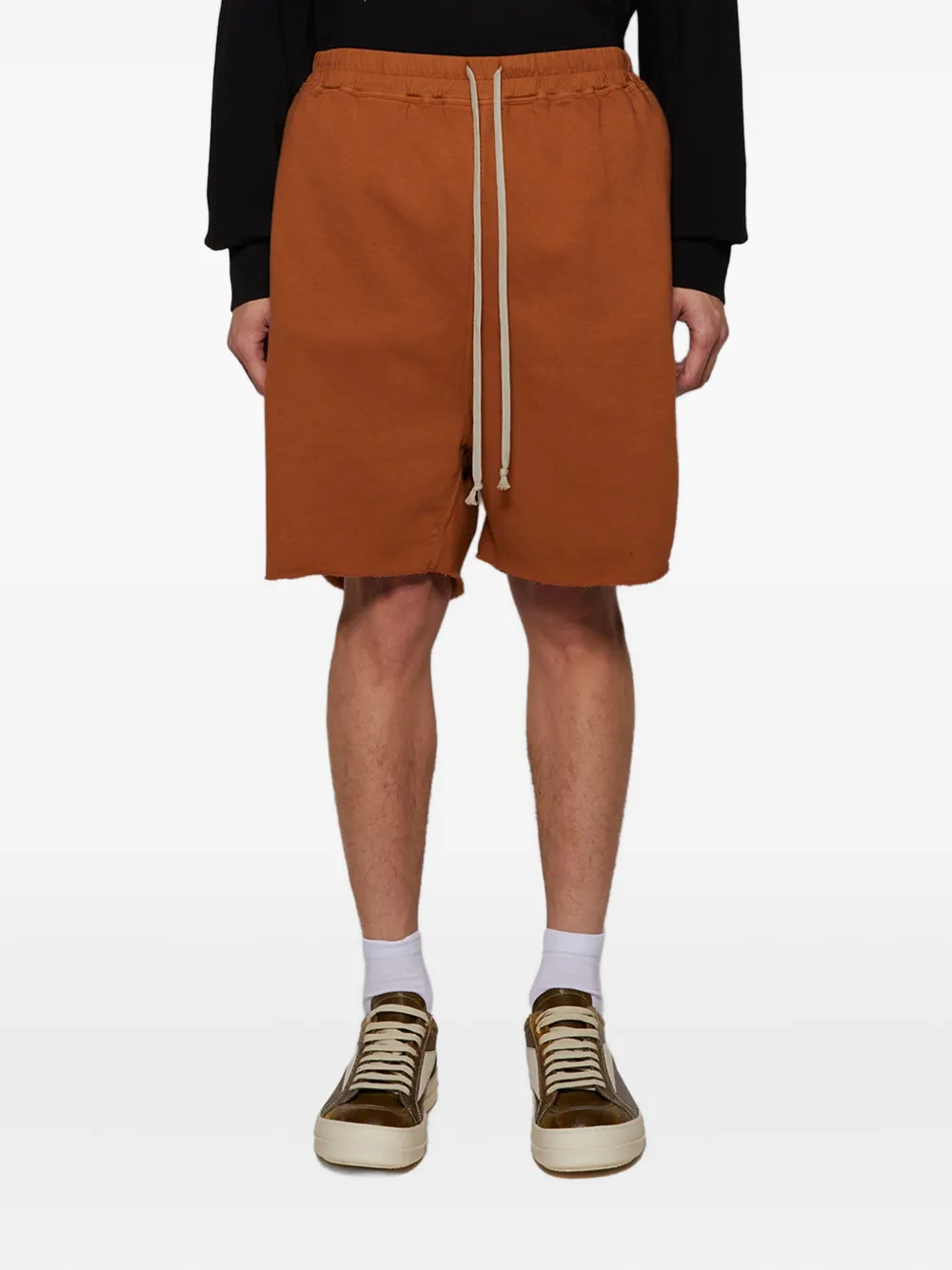 Rick Owens DRKSHDW Shorts met trekkoordtaille Oranje