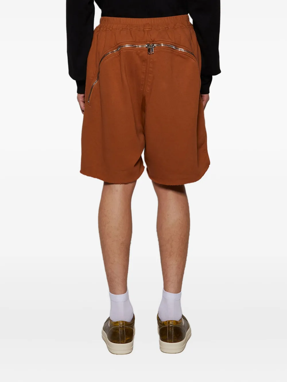 Rick Owens DRKSHDW Shorts met trekkoordtaille Oranje