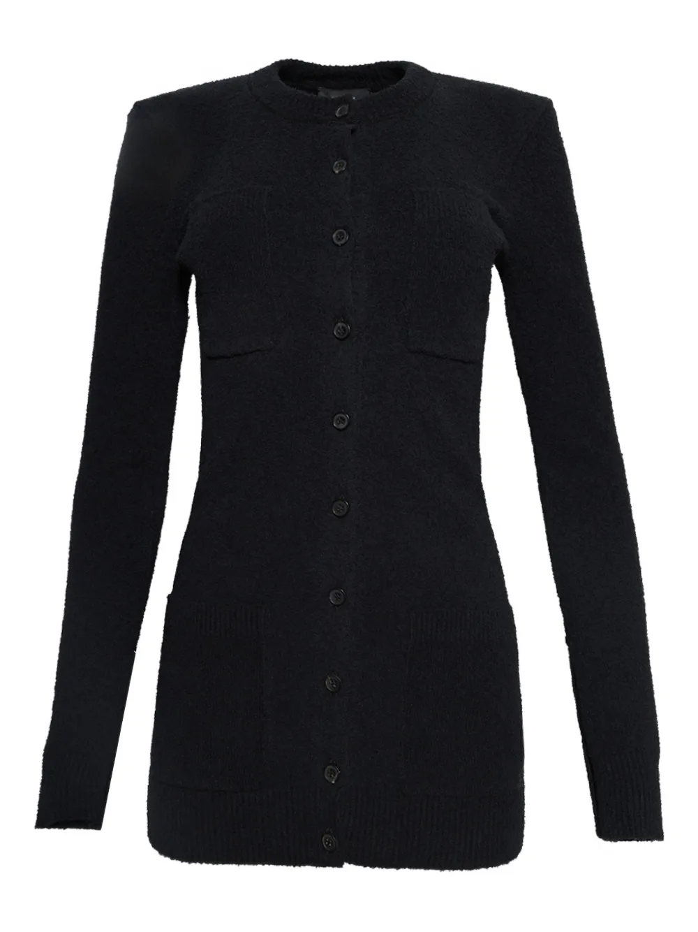WARDROBE.NYC padded-shoulder button-up cardigan | Black | Image 1