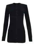 WARDROBE.NYC padded-shoulder button-up cardigan - Black